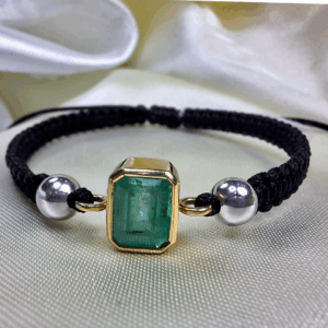 PULSERA DE ORO CON ESMERALDA