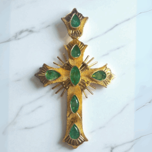 CRUZ PLANA DE ORO 18K